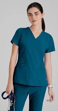 Barco One  Women’s 2 Piece Teal Scrub Set-Size Medium